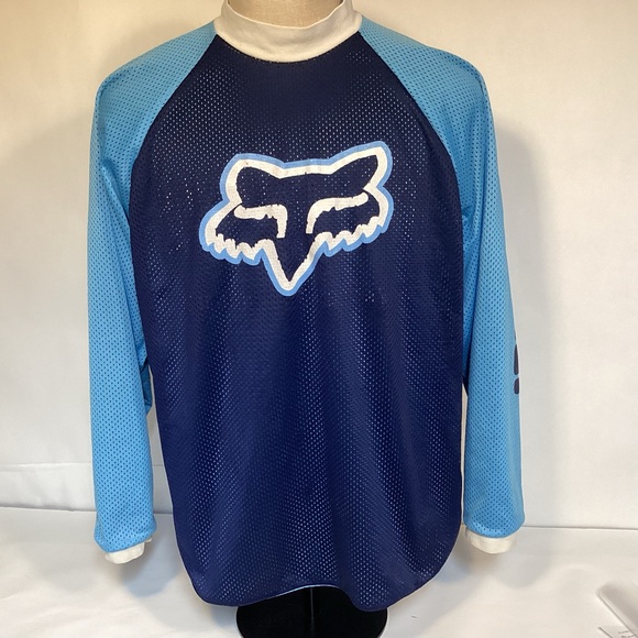 Vintage 90’s Fox Racing Reversible Mens Jersey size large Motor bike racing - Picture 9 of 14